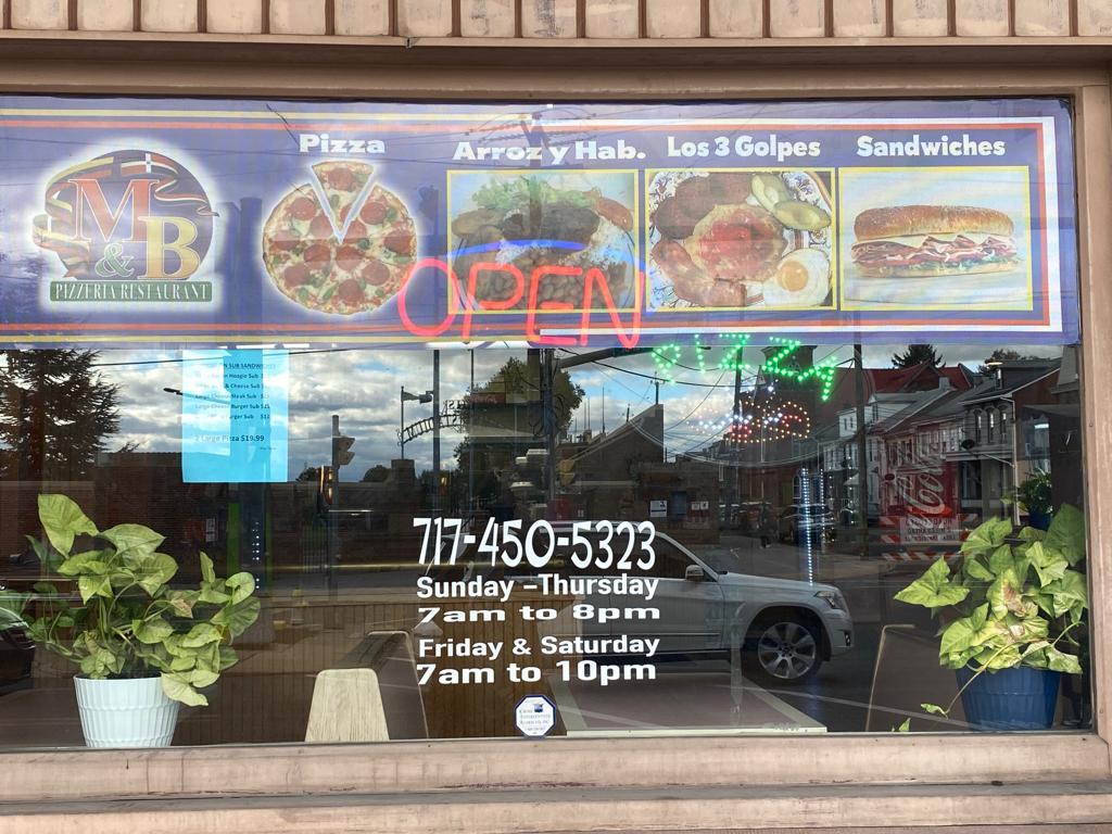 M & B Pizzeria Restaurant Menu